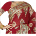 Fantastic Maroon Colored Embroidered Faux Georgette Saree